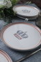 Hermia X000158190000000000000000 Juego para Servir Pasteles Tartas 6 Piezas Cerámica Gres Blanco